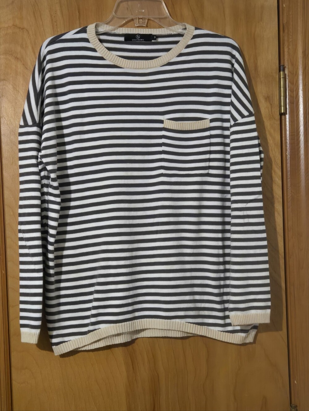 Lillusory Striped Crewneck Striped Sweater Size XS-M